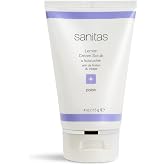 Sanitas Lemon Cream Scrub, Dual Action Facial Scrub, Vitamin C, 4 Ounces | Dual Action Manual Exfoliant, Facial Scrub, Vitamin C
