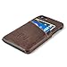 Dockem Wallet Case for iPhone 8 and iPhone 7 - Minimalist Vintage Synthetic Leather Card Case, Ultra Slim Professional Executive Snap On Cover with 2 Card Holder Slots [Brown]