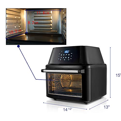 Soing Air Fryer Oven Family Size 17QT 8 in 1 Cooking Features,1800Watt Programmable for Air