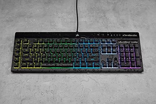 Corsair K55 Rgb Pro Membrane Wired Gaming Keyboard – Ip42 Dust And Spill-Resistant – 6 Macro Keys With Elgato Integration – Icue Compatible – Qwerty Uk – Pc, Mac, Xbox – Black - View 13