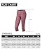 Yoga Reflex Women's Side Seam Low Waist Active Running Yoga Capri Pants