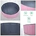 PlayMaty Ball Pits - Folding Portable Baby Kids Play Ball Pool Double Layer Oxford Cloth Not Need to Inflate Stable Ball Pool for Toddler (Balls Not Included) (Pink)