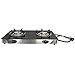 Deluxe Propane Gas Range 2 Burner Stove Tempered Glass Cooktop Auto Ignition