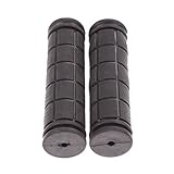 Coolrunner Bicycle Handle Bar Mushroom Grips BMX For Boys and Girls Bikes (Black)