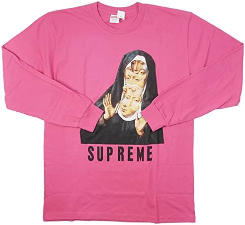 Amazon Supreme シュプリーム 17ss Nun L S Tee ロンt ピンク L 並行輸入品 Tシャツ カットソー 通販