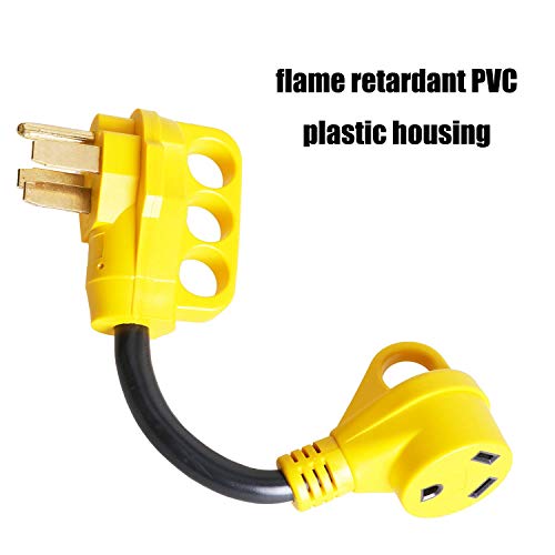 Epicord 12" RV Dogbone Power Adaptors 50A Male to 30A Female 10AWG Cord