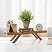 MyGift 3-Tier Beige Bamboo Plant Display Stand, Desktop Shelf Rackthumb 2