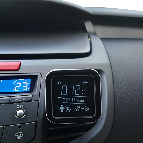 Multi-Function TVOC Car Air Quality Monitor Formaldehyde Detector Air Pollution Meter Monitor for CAR to Detect Car Air Pollution 2019 New Indoor Car Air Quality Monitor - Thumbnail 5