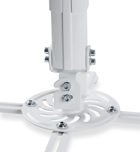 Mount-It! Ceiling Projector Mount Height Adjustable Universal Stand Fits Epson Optoma Benq Viewsonic Projectors, 30 Lbs Capacity (Medium)