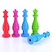 eBoot 5 Pieces Silicone Chewable Pencil Toppers , Therapy Toys, Chewy Tubes, Fidgets, Oral Motor Chew