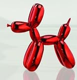 Balloon Dog Figurine Statue Home Decor - Red Metallic - Medium Size