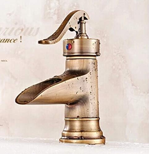 Faucet Retro Drawing European Style Brass Faucet With Spray And Hose Pure Copper Vintage High-End Water Tap Washbasin Mixer Basin Sink Bathroom Single Spout 1 Lever Handle