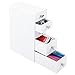 InterDesign Cosmetic Organizer for Vanity Cabinet to Hold Makeup, Beauty Products - 5 Drawers, White