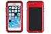 iPhone 6 case, Shockproof Dustproof Water Resistant iPhone 6S Case Aluminum Alloy Metal Gorilla Glass Cover CaseFor Apple iPhone 6 /iPhone 6S 4.7 inch-Red