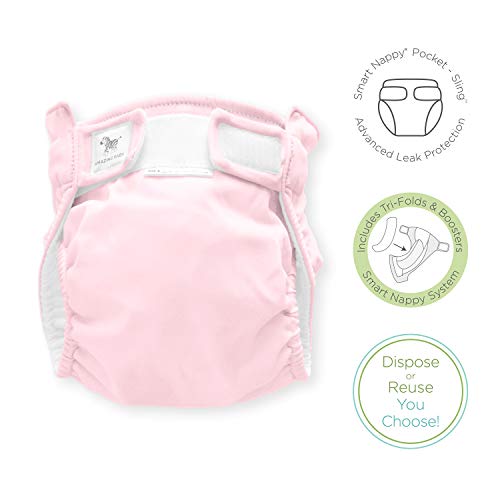 SmartNappy Swim Diaper, NextGen Hybrid Cloth Diaper Cover + 1 Trifold