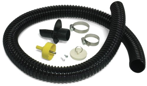 Algreen 81052 Rain Barrel Deluxe Diverter Kit Black