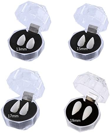 4Pairs Fake Zombie Vampire Teeth Fangs Halloween Party Cosplay Prop Decoration Trick Toy