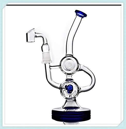 8.5 Inch Blue Accent Glass