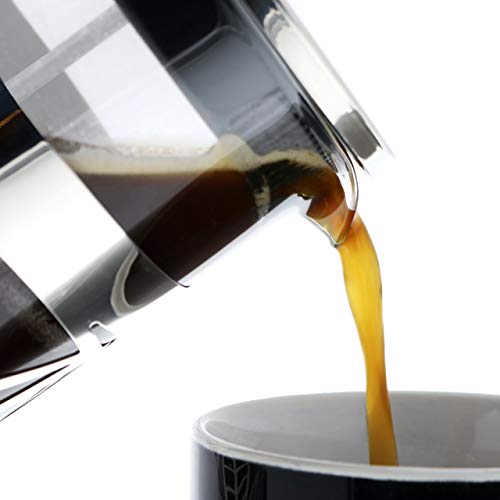 image for Cofina French Press Coffee Maker - 34 oz Large Stainless Steel & Glass