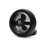 Vitalitim VF01 Portable Fan, Desktop USB and Battery Dual Power Supply with Angel Adjustable and Low Noise Office Fan (Black)