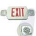 eTopLighting LED Exit Sign Emergency Lighting Emergency LED Light (UL924, ETL Listed) / Rotate LED Lamp Head/Red Letter in White Body, EL2CR-1