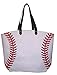 X-Large 22 in Wide Baseball Design Beach Bag Tote -- Personalization Available (Baseball - Blank)