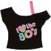 Amscan 843064 I Love the 80s Black Shirt, Adult Standard Size, 1 Piece