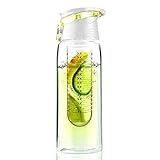BLACK FRIDAY SALE :: Stylish & Sporty 28 Oz :: LEAK PROOF :: GREAT GIFT :: Fruit/Vegetable Infuser Water Bottle :: PERFECT SIZED INFUSER :: Comfortably Fits in Most Cupholders :: BPA FREE :: Environmentally Friendly :: Shatter & Scratch Resistant :: Lifetime Warranty
