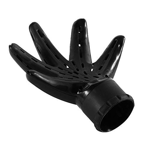 Rotekt Professional Hairdressing Tool Black Plastic Hand Shape Hair Blow Dryer Diffuser Accessory