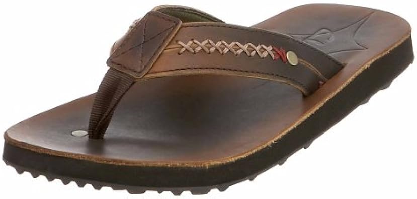 Amazon.com | Clarks Men's Surfrider Flip-Flop, Brown, 7 M | Sandals