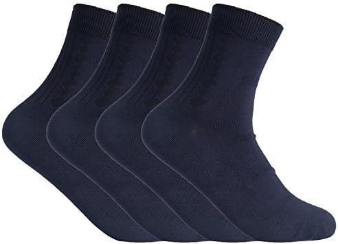 Zanbao Mens Wood Fiber Quarter Casual Mesh Knit Socks 4 Pairs