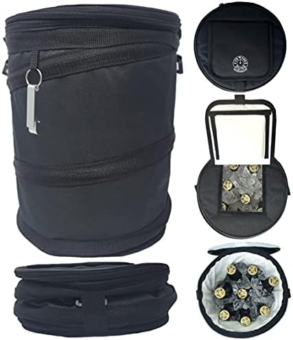 Golf Cart Cooler Bag | Drink Cooler Pops Up and Collapses Flat – Perfect for Golf, Beach, Camping, Travel, Tailgating and Vacation | Use in Golf Cart Basket or on The Side of Golf Cart – Push Cart