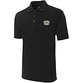 FANNOO US Jump Wings Embroidery Polo Shirt for Men-Men's Airborne Jump Wings Embroidered Short Sleeve Regular-Fit Golf Shirt