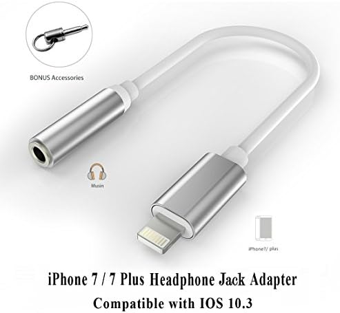iPhone 7 Adapter Headphone Jack, Lightning to 3.5 mm Headphone Jack Adapter for iPhone 7 / 7 Plus Accessories