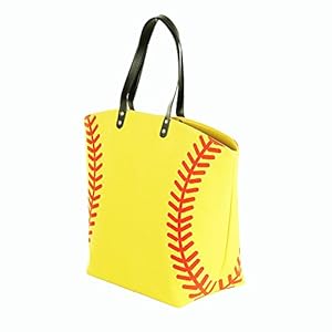 E-FirstFeeling Large Baseball Tote Bag Sports Prints Utility Tote Beach Bag Travel Bag