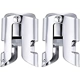 OWO Champagne Stopper with Stainless Steel, Professional Bottle Sealer for Champagne, Cava, Prosecco & Sparkling Wine, Champa