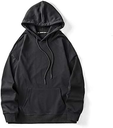 Amazon Co Jp 衣類 ファッションブランドの男性の固体パーカーのメンズシンプルなカジュアル野生のパーカースウェットハイストリートトレンディフード付きパーカー パーカー 色 ブラック サイズ Xl ホーム キッチン