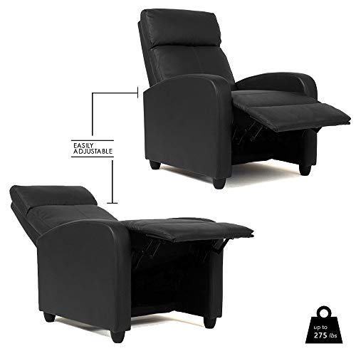 FDW-Recliner-Chair-for-Living-Room-Recliner-Sofa-Wingback-Chair-Single-Sofa-Arm-Chair-Accent-Chair-Home-Theater-Seating-Modern-Reclining-Chair-Easy-LoungeBlack
