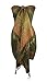 Peach Couture Women's Ravishing Reversible Jacquard Paisley Shawl Wrap Pashmina Army Green red