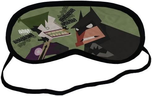 Personalise Custom Batman and Joker Cartoon Sleeping Mask Best Comfortable Sleeping Eye Cover Great for Travel Rest And Meditation Shift Work Sleep
