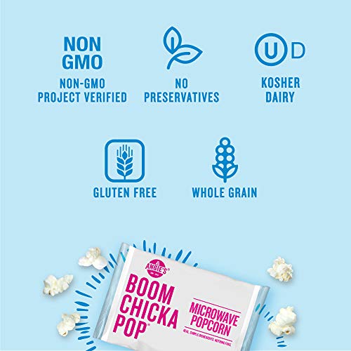 Angie's BOOMCHICKAPOP Real Butter Microwave Popcorn, 3.29 oz. Classic