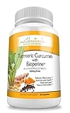 Turmeric Curcumin capsules with Bioperine supplements Soothes Inflammation and Joint Pain Provides Antioxidant Protection 500mg 60 Turmeric Capsules with Black Pepper supplements with 95% Curcuminoids