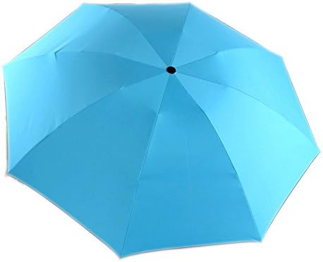 Boksin Reverse Folding Sun Umbrella Compact Auto Open Close Windproof Anti-UV Sunblock Umbrella Rain Umbrella,Light Blue