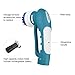 Finether Rechargeable Household Power Scrubber Brush with 1 Battery 7 Brushes 1 Scouring Pad for Bathroom Kitchen Portable Lightweight Cleaning Brush and Low Noise Multi Purpose Bathtub Cleaner,Blue