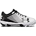 Under Armour Boys Leadoff Low Jr. RM Baseball Shoe, Black (011)/White, Little Kid 11 US