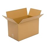 Pratt PRA0115 Recycled Corrugated Cardboard Single Wall Standard Box with C Flute, 20