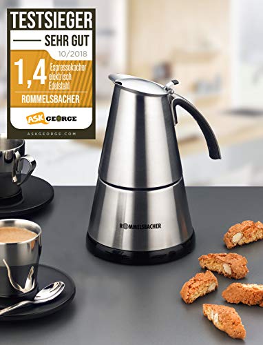 ROMMELSBACHER EKO 364/E Espressokocher elektrisch (2-4 Tassen, 250ml Füllmenge, 2 Edelstahl-Filtereinsätze… – Bild 7
