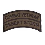 Operation Desert Storm - Gulf War - Combat Veteran Patch - 2
