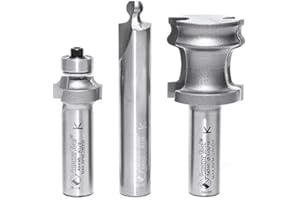 Amana Tool - (54314) 3-Piece Carbide Tipped Tambour Door/Appliance Garage Door 1/2 Inch Shank Set U.S. Patent No. 7 810 532