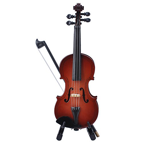 PUNK 1:12 Scale Miniature Instrument Music Case Stand Miniature Musical Instrument (Violin)